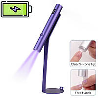 Лампа Led 3 (3 Вт.) на акумуляторі та підставці (+ 2 штампи для стемпінгу) для верхніх форм та гелевих типс