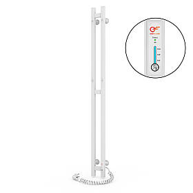 Рушникосушка електрична Flyme EF Duet White R (терморегулятор, таймер) праве підключення