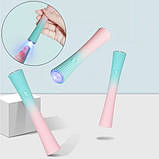 Лампа Led 5 (3 Вт.) на акумуляторі (з USB) для прихвату верхніх форм, гелевих типс та декору, фото 2