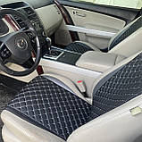 Накидка на сидіння водія Volkswagen Caddy Чорна Чохол накидка на автосидіння Фольксваген Кадді Стандарт, фото 2