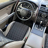 Накидка на сидіння водія Volkswagen Caddy Чорна Чохол накидка на автосидіння Фольксваген Кадді Стандарт, фото 3