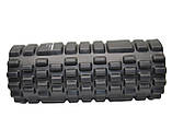 Масажний ролик (роллер) PowerPlay 4025 Massage Roller Чорно-помаранчевий (33x15см.), фото 5