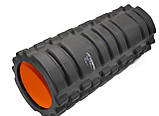 Масажний ролик (роллер) PowerPlay 4025 Massage Roller Чорно-помаранчевий (33x15см.), фото 6