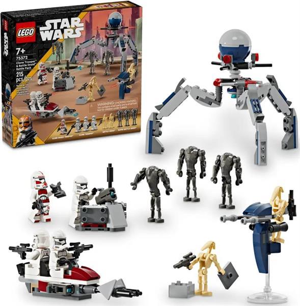 Конструктор LEGO Star Wars Клони-піхотинці й Бойовий дроїд, бойовий набір 215 деталей (75372), фото 1