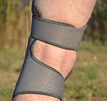Наколінник MadMax MFA-295 Zahoprene Universal Knee Support Dark Grey/Green (1шт.), фото 10