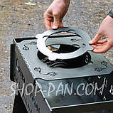 Мангал на 8 шт розбірний з гравіюванням - World of Tanks - на подарунок, фото 4