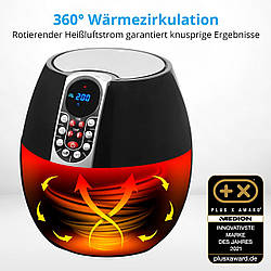 Мультипіч, аерофритюрниця, MEDION E10 S (MD 17320) Фритюрниця з гарячим повітрям 1500 Вт