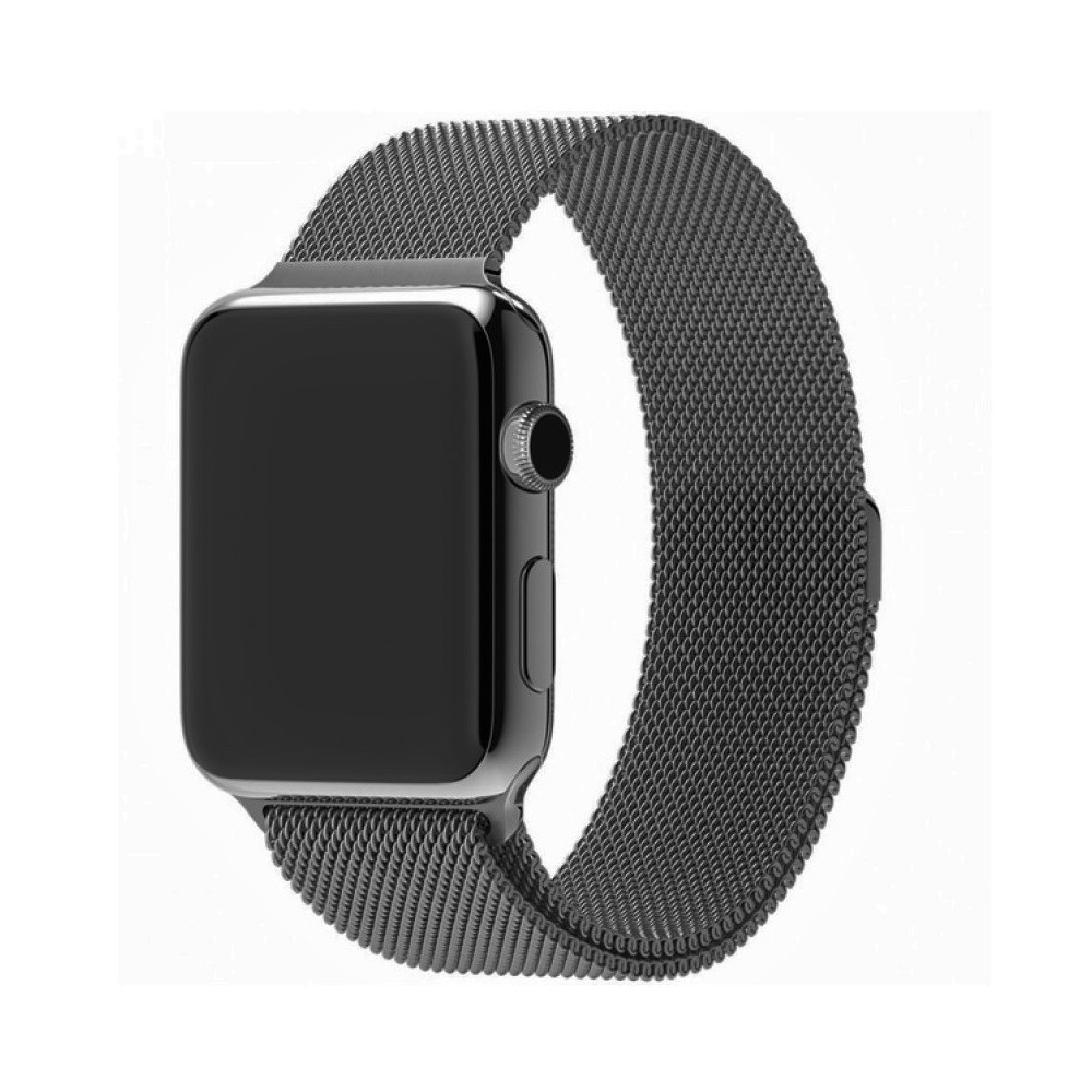 Ремінець для годинника Milanese loop steel bracelet Apple watch, 38-40 мм. Dark gray, фото 1