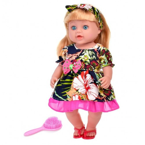 Лялька музична 959-V 42 см бат.(таб.) в пакеті 25 5х47х12см