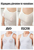 Одноразові стікіні наклейки на груди бежеві комплект 5 пар. Неткані наклейки для сосків під одяг тілесні, фото 9