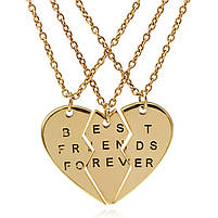 Кулон дружби для трьох подруг Best Friends Forever. Потрійна підвіска на подарунок. Подарунки для трьох, фото 5