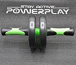 Колесо для преса подвійне PowerPlay 4327 Dual-Core Ab Wheel  Чорно-червоне, фото 7