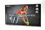 Колесо для преса подвійне PowerPlay 4327 Dual-Core Ab Wheel  Чорно-червоне, фото 11