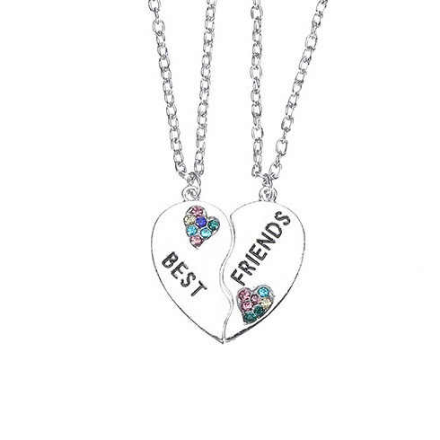 Парні кулони друзів Best Friends. Підвіски для найкращих друзів. Подвійні кулони на подарунок для двох, фото 1