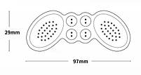 Силіконові вкладки у взуття від натирання 6мм. Гелеві вкладиші метелики для взуття. Силіконові накладки, фото 2