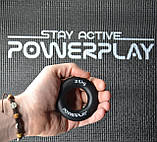 Еспандер кистьовий силіконовий PowerPlay PP-4324 Hand Grip Ring Hard 25 кг. Чорний, фото 9