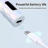 Лампа на акумуляторі (180mah), з USB Led 13 (3 Вт.) для прихвату верхніх форм, гелевих тіпс та декору, фото 4