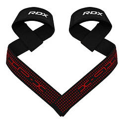Лямки для тяги RDX S4 Gym Cotton Gel Straps Black Plus
