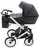 Коляска 2 в 1 Bair Kiwi White ECO BKW-29 чорний, фото 3