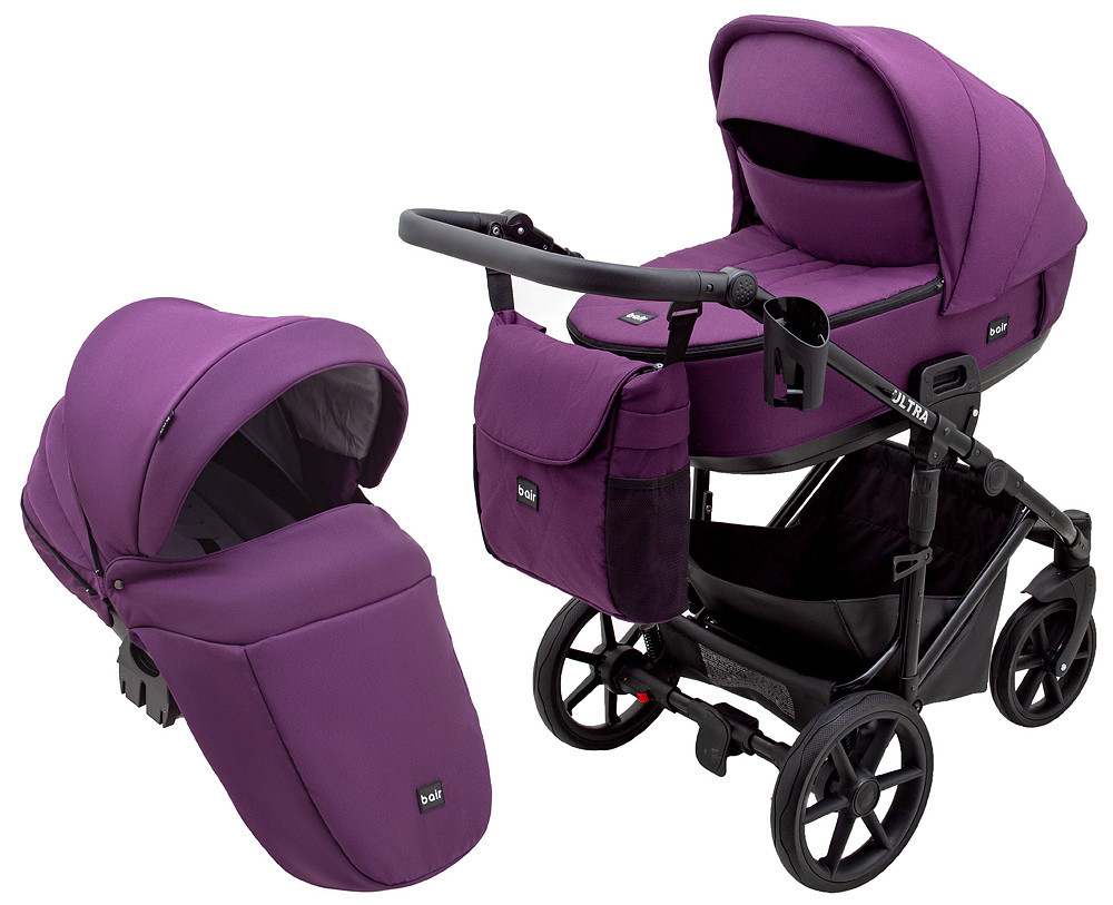 Коляска 2 в 1 Bair Ultra Soft U-817 фіолетовий, фото 1