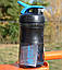 Шейкер спортивний (пляшка) BlenderBottle SportMixer Flip 20oz/590ml Black/Cyan, фото 4
