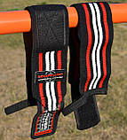 Кистьові бинти Power System PS-3500 Wrist Wraps Red/Black, фото 9