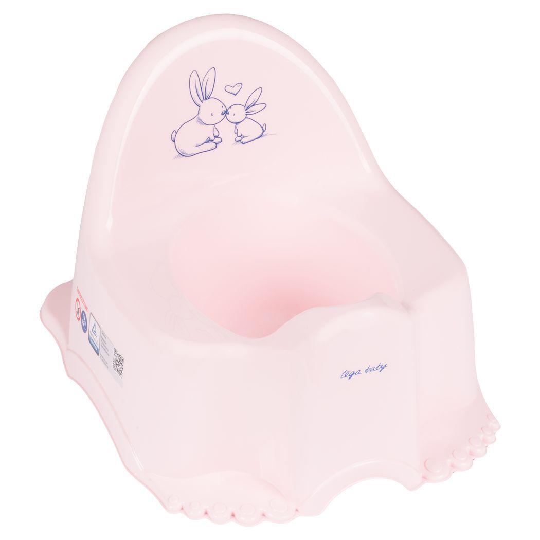 Горщик Tega LITTLE BUNNY Potty KR-007-104 powder pink (рожевий), фото 1