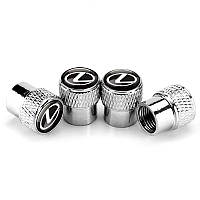 Ковпачки на ніпель для Лексус Alitek Rif Metal Silver Lexus (4 шт.)
