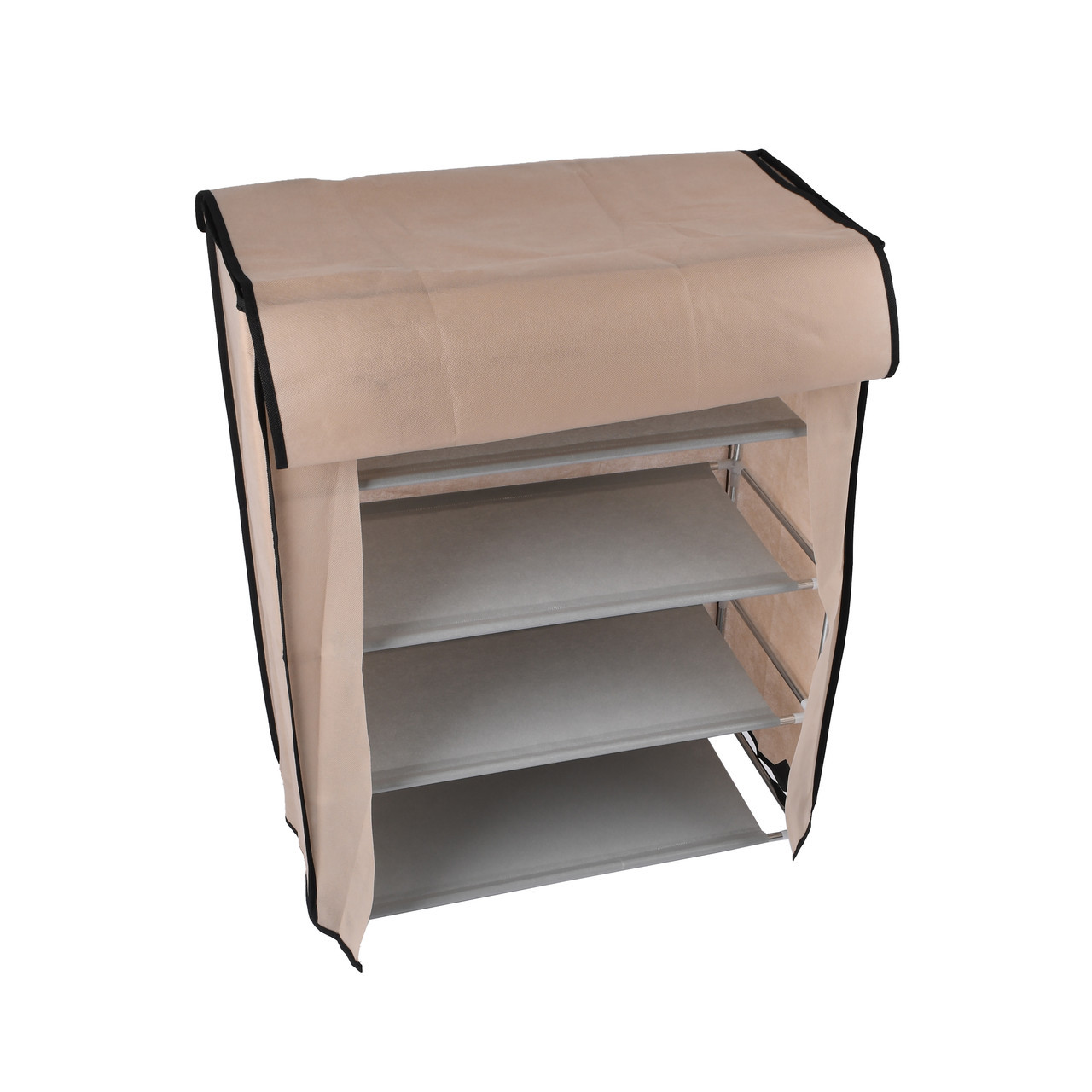 Тканинна шафа для взуття, кавова, фото 1