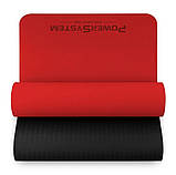 Килимок для йоги та фітнесу Power System PS-4060 TPE Yoga Mat Premium  Red (183х61х0.6), фото 3