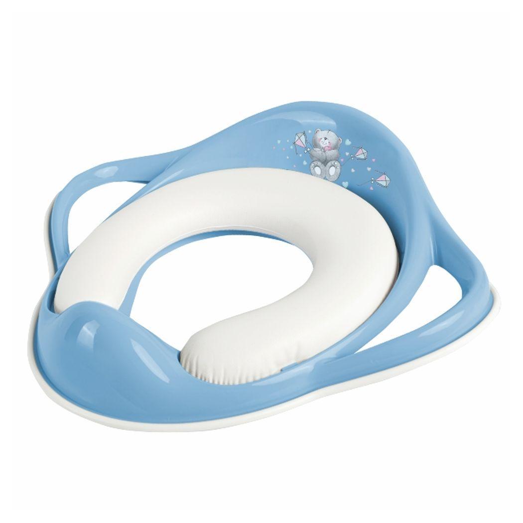 Накладка на унітаз м'яка Maltex Bear Padded toilet trainer seat 6167_36 blue (блакитний), фото 1