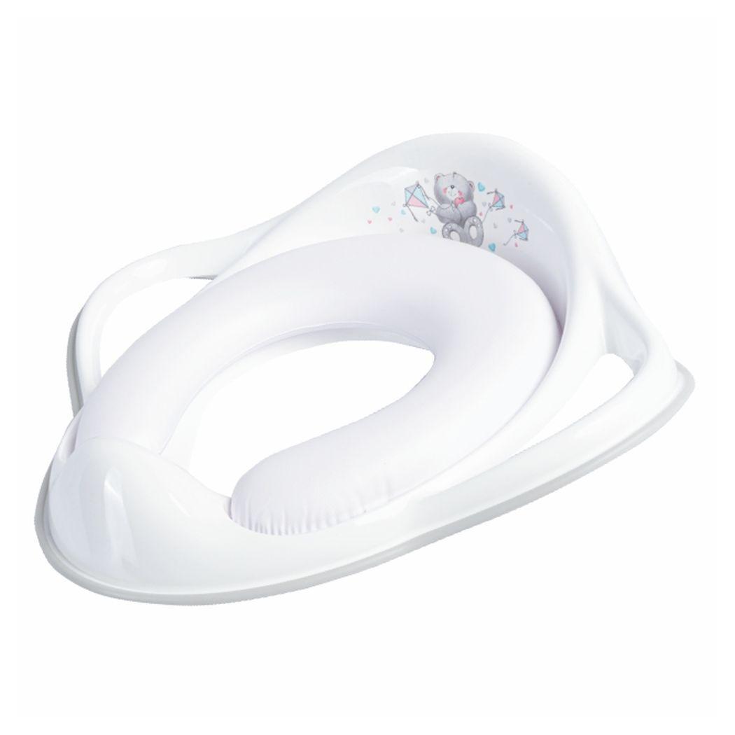 Накладка на унітаз м'яка Maltex Bear Padded toilet trainer seat 6167_60 white (білий), фото 1