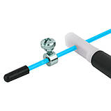 Скакалка швидкісна PowerPlay 4202 Ultra Speed Rope Бірюзова (2,9m.), фото 5