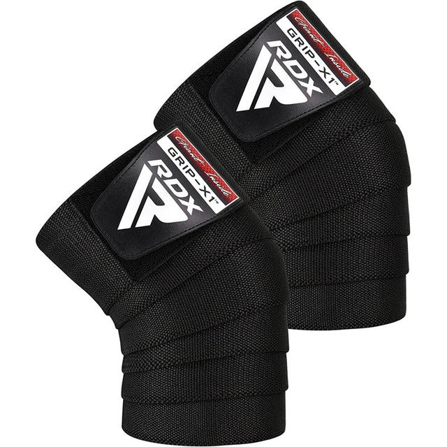 Бинти на коліна RDX K1 GYM Knee Wraps Full Black, фото 1