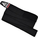 Бинти на коліна RDX K1 GYM Knee Wraps Full Black, фото 3