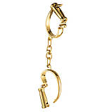 Наручники металеві золотистого кольору Lockink Love slave Handcuffs Кайф, фото 2