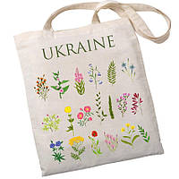 Екошопер BookOpt BK4083 Польові квіти, бежевий