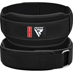 Пояс для важкої атлетики RDX RX5 Double Belt неопреновий Black M