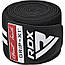 Бинти на коліна RDX GYM KNEE WRAP R11 BLACK/WHITE, фото 5