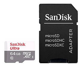 Карта пам'яті 64ГБ Class 10 microSDXC SanDisk Ultra SDSQUNR-064G-GN3MA
