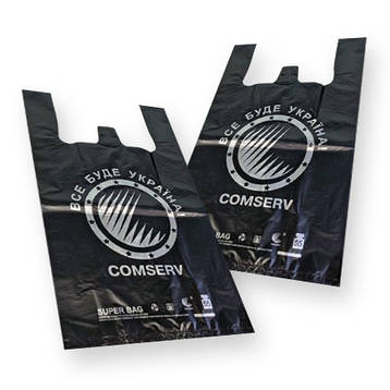 Пакети майка поліетиленова розмір 34х55 БМВ Сomserv Люкс 100 шт/уп., фото 1