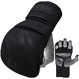 Рукавиці неопренові RDX T15 Noir Inner Matte Black M, фото 5