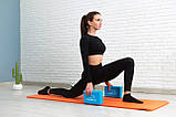 Блок для йоги 2 шт. (пара) PowerPlay 4006 Yoga Brick EVA Сині, фото 10