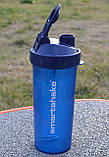 Шейкер спортивний Smartshake Lite 1000ml Glossy-Navy Blue, фото 4