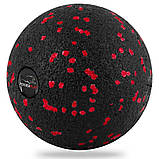 Масажний м'яч PowerPlay PP-4350 Epp Massage Ball (d8) Чорно/Червоний, фото 3