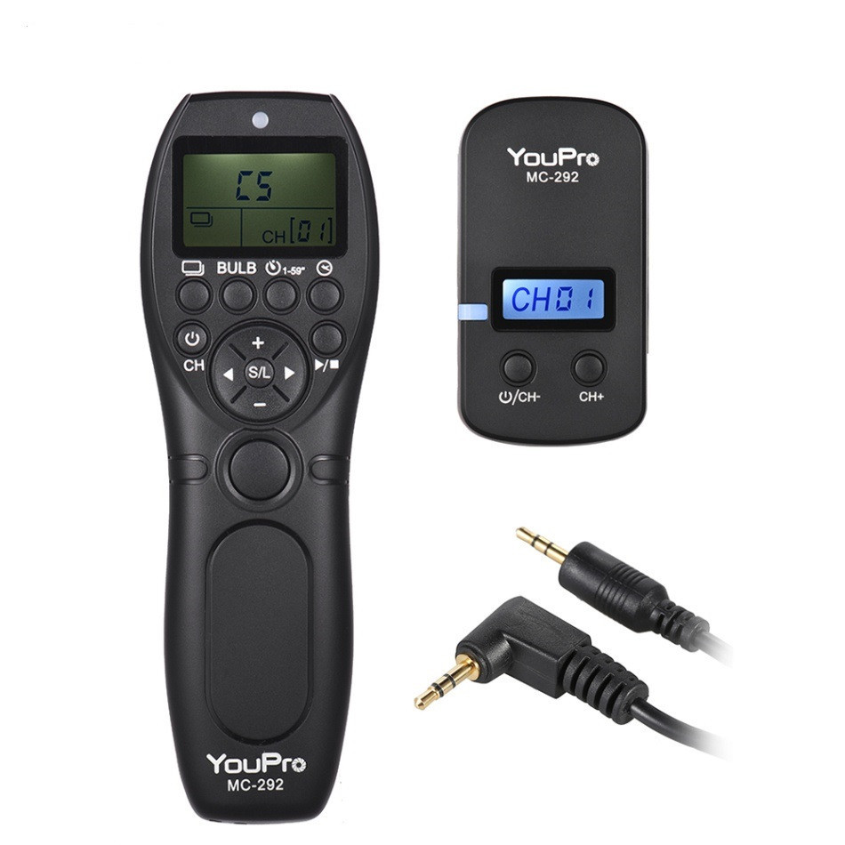 Бездротовий програмований пульт інтервалометр YouPro MC-292 для Canon, роз'єм C1 (Canon RS-60E3), фото 1