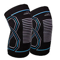 Наколінники спортивні PowerPlay PP-4099 Knee Support Чорно/Сині S/M (пара)