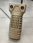 Рукоятка тактична середня, DLG TACTICAL (DLG-116-black), Чорна, з відсіком для зберігання, на Вівер/Пікатінні Койот, фото 3