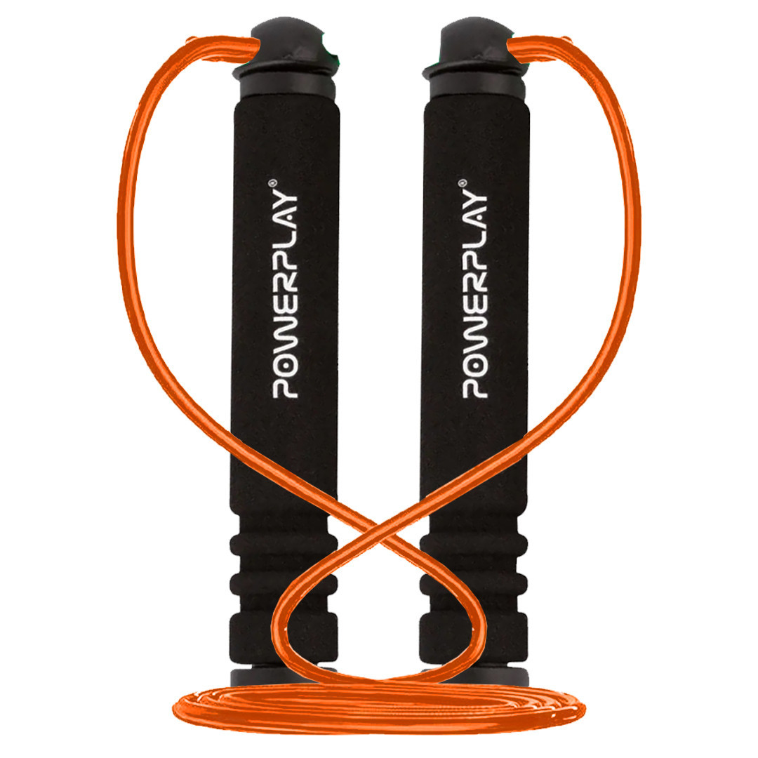 Скакалка PowerPlay 4205 Classic Plus Jump Rope Помаранчева (2,7m.), фото 1