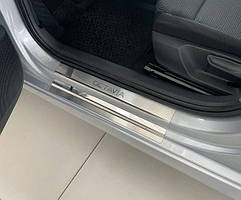 Накладки на пороги Skoda Octavia A8 з 20120 р. (Premium)